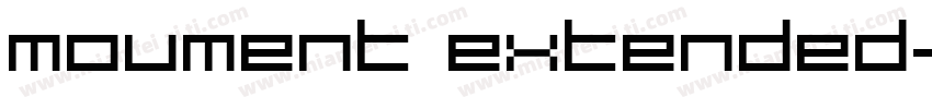 moument extended字体转换